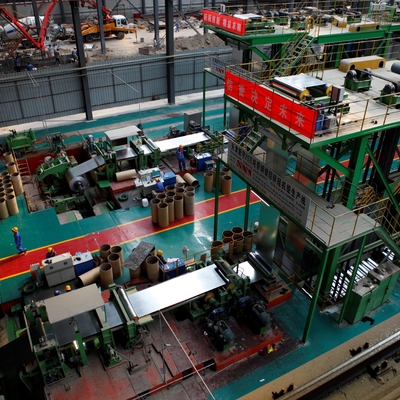 Zink Hete Onderdompeling die Materiaalgalvalume Lijn 0.51.5mm 650mm 120000TPY galvaniseert