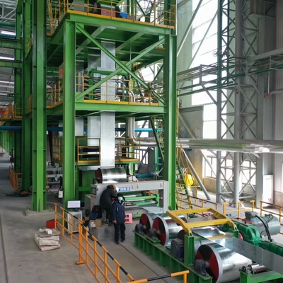 0.41.8mm 1250mm Ononderbroken Galvaniserend Lijnproces voor Staalindustrie